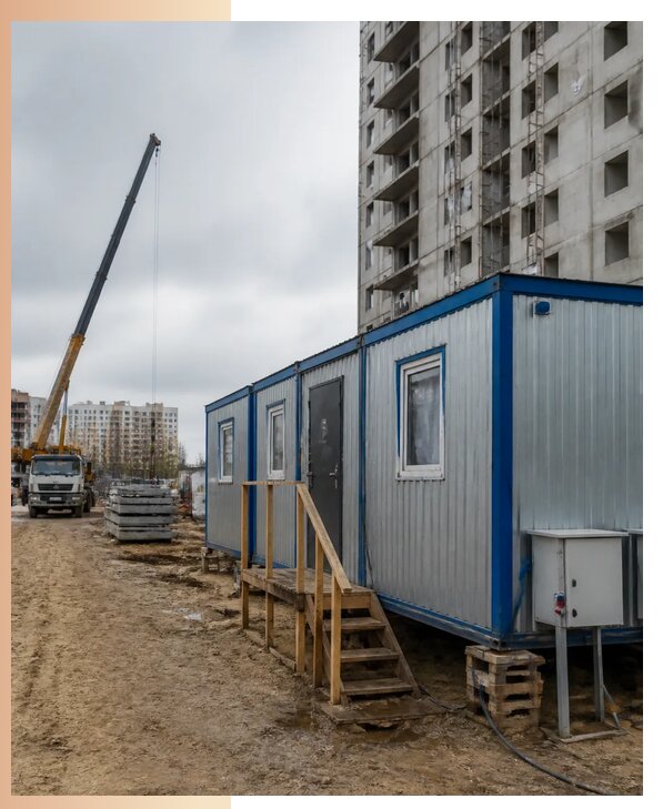 Аренда строительных вагончиков для рабочих в Шумерле